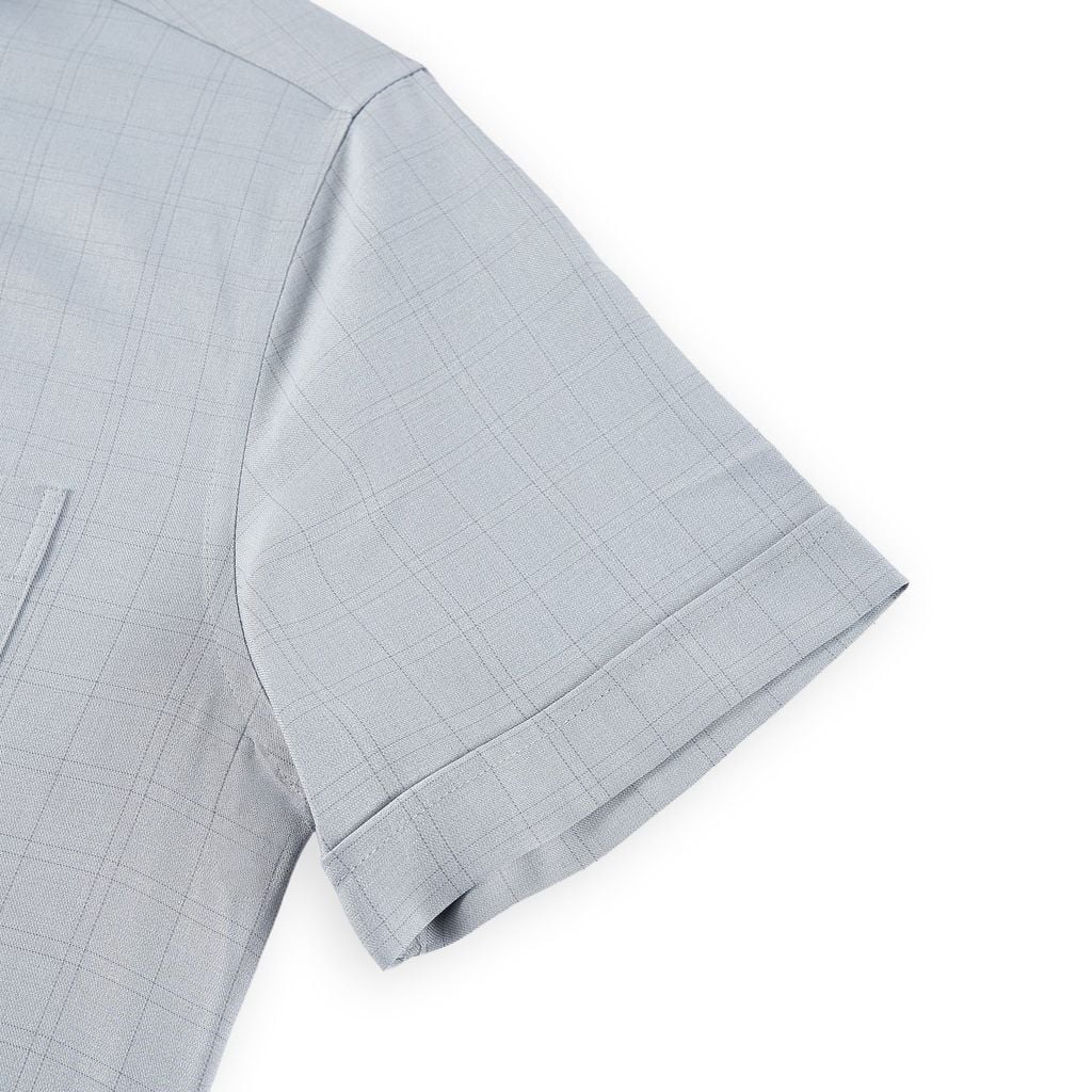 ÁO SƠ MI NGẮN TAY VITIMEX DÁNG ÔM VỪA SLIMFIT KẺ Ô ASB 4138