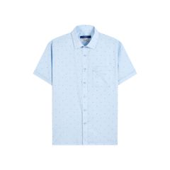 ÁO SƠ MI NGẮN TAY VITIMEX DÁNG ÔM VỪA SLIMFIT HỌA TIẾT NHỎ ASB 6027