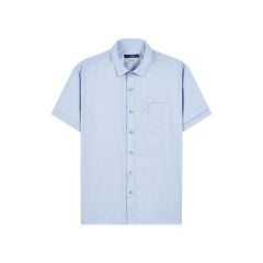 ÁO SƠ MI NGẮN TAY VITIMEX DÁNG ÔM VỪA SLIMFIT KẺ CHÌM ASB 6029