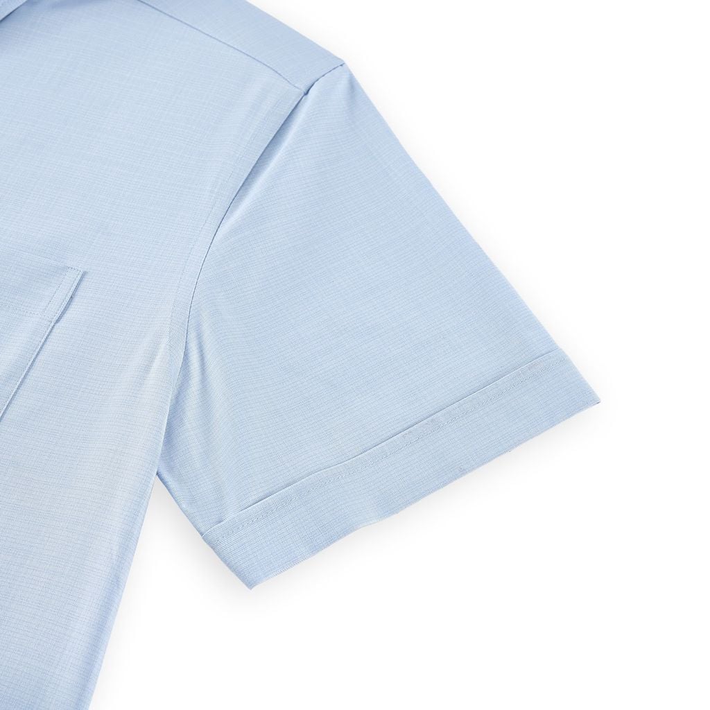 ÁO SƠ MI NGẮN TAY VITIMEX DÁNG ÔM VỪA SLIMFIT KẺ CHÌM ASB 6029