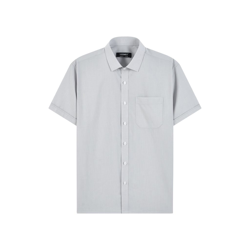 ÁO SƠ MI NGẮN TAY VITIMEX DÁNG ÔM VỪA SLIMFIT KẺ Ô NHỎ ASB 6076