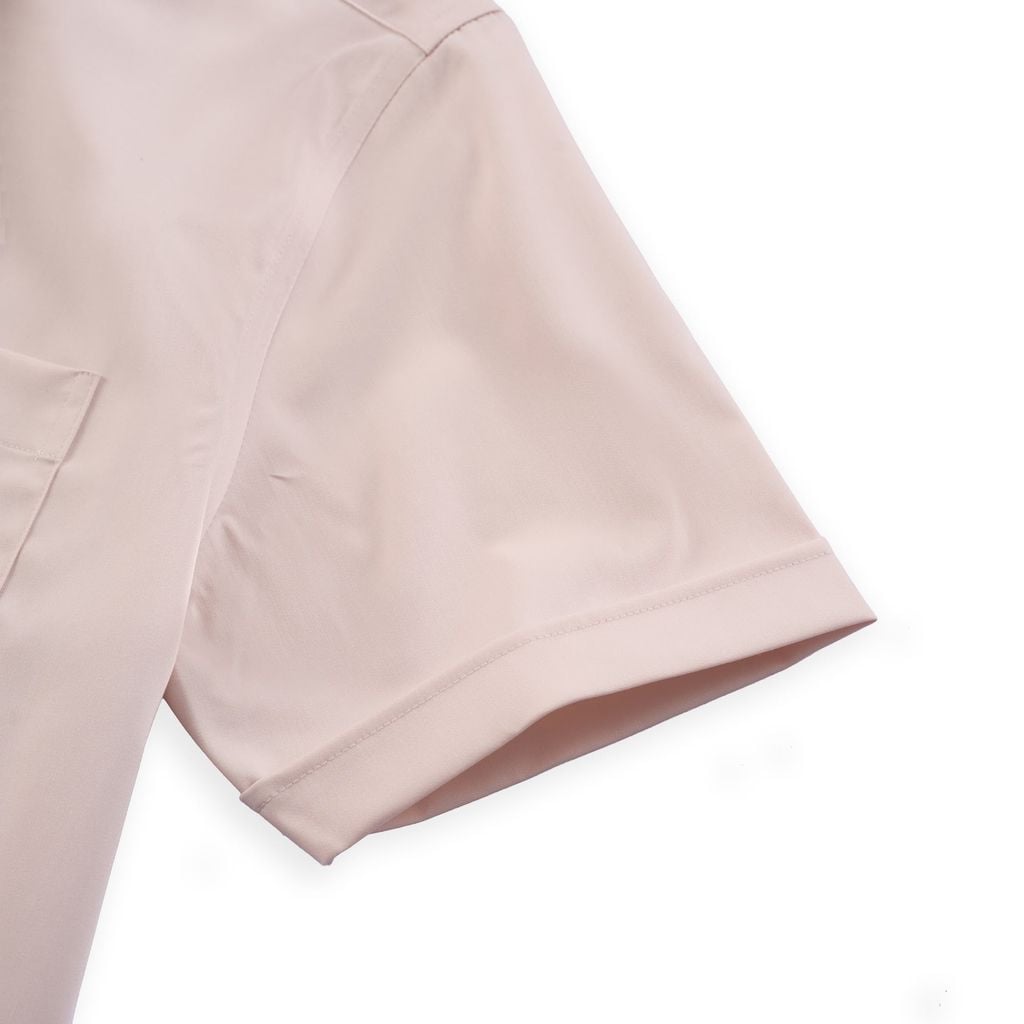 ÁO SƠ MI NGẮN TAY VITIMEX DÁNG ÔM VỪA SLIMFIT TRƠN ASB 6077