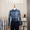 ÁO SƠ MI DÀI TAY VITIMEX DÁNG RỘNG REGULAR KẺ ATD 4010