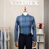 ÁO SƠ MI DÀI TAY VITIMEX DÁNG RỘNG REGULAR KẺ ATD 4016