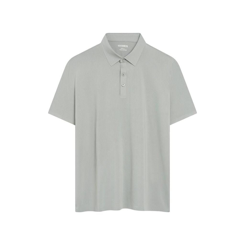 ÁO POLO KHÔNG ĐƯỜNG MAY VITIMEX DÁNG ÔM VỪA SLIMFIT TRƠN ATE 5002