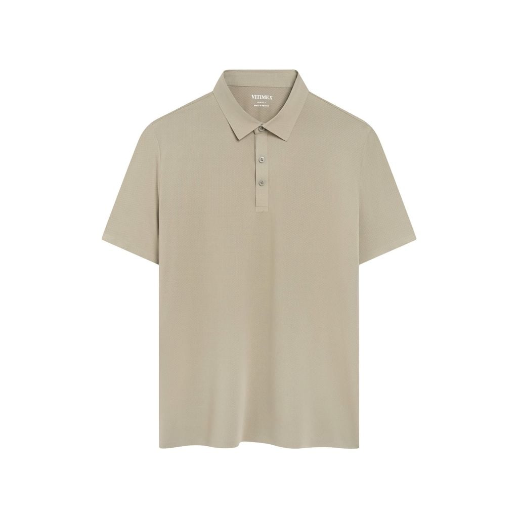 ÁO POLO KHÔNG ĐƯỜNG MAY VITIMEX DÁNG ÔM VỪA SLIMFIT TRƠN ATE 5003