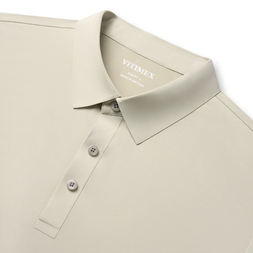 ÁO POLO KHÔNG ĐƯỜNG MAY VITIMEX DÁNG ÔM VỪA SLIMFIT TRƠN ATE 5004