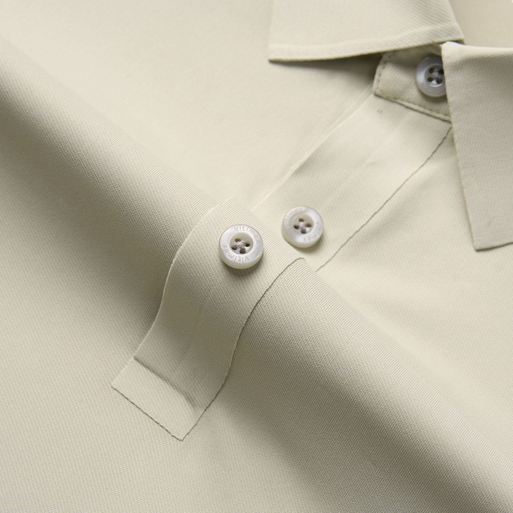 ÁO POLO KHÔNG ĐƯỜNG MAY VITIMEX DÁNG ÔM VỪA SLIMFIT TRƠN ATE 5004