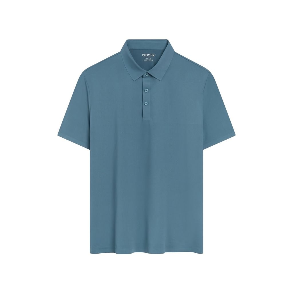 ÁO POLO KHÔNG ĐƯỜNG MAY VITIMEX DÁNG ÔM VỪA SLIMFIT TRƠN ATE 5005