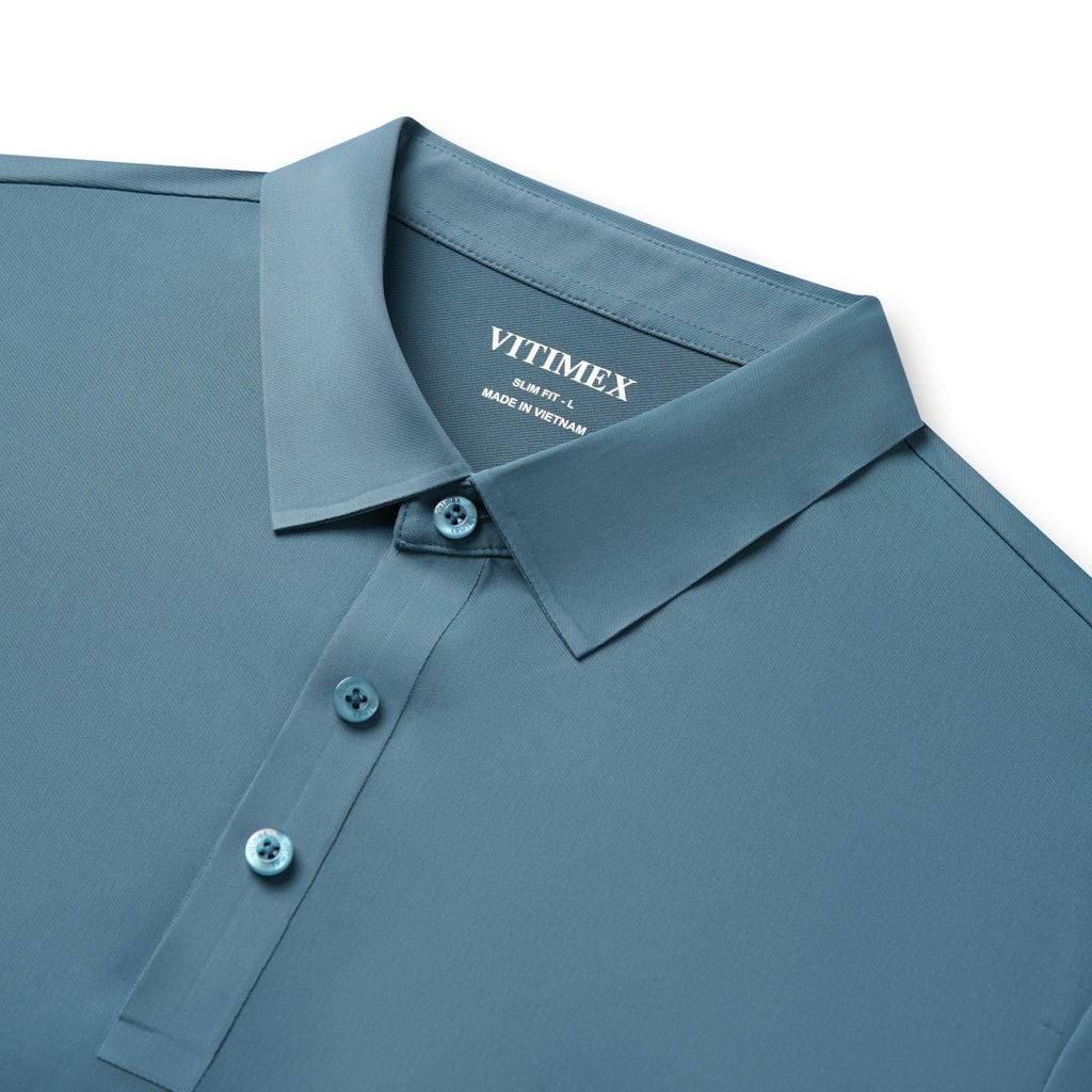 ÁO POLO KHÔNG ĐƯỜNG MAY VITIMEX DÁNG ÔM VỪA SLIMFIT TRƠN ATE 5005