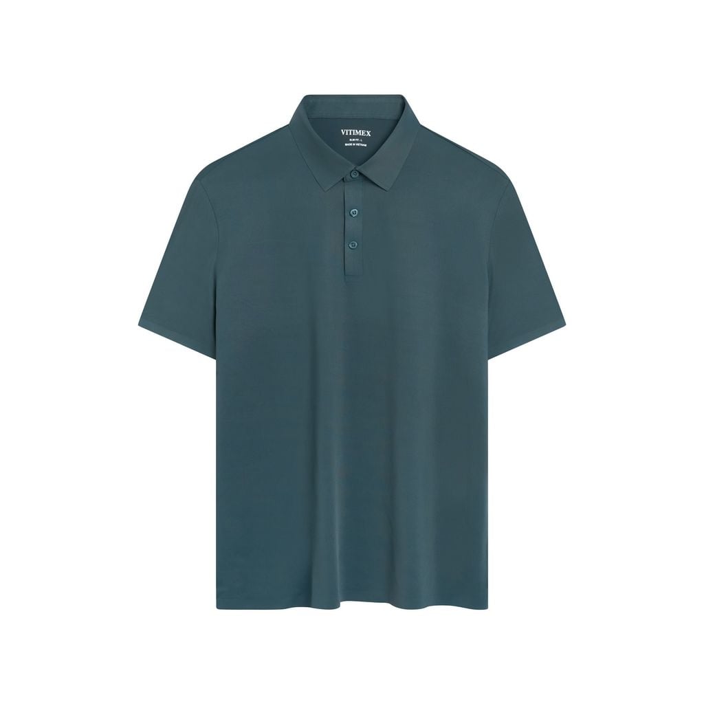 ÁO POLO KHÔNG ĐƯỜNG MAY VITIMEX DÁNG ÔM VỪA SLIMFIT TRƠN ATE 5006