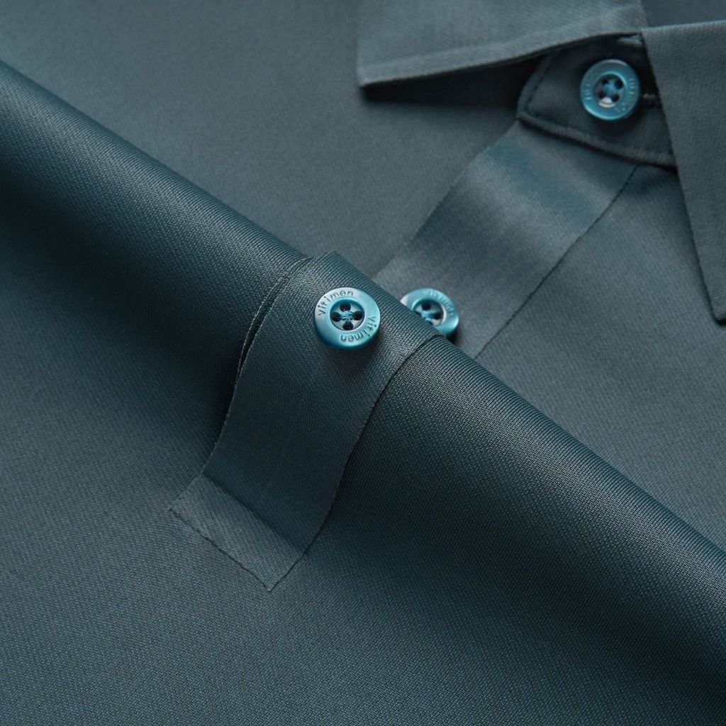 ÁO POLO KHÔNG ĐƯỜNG MAY VITIMEX DÁNG ÔM VỪA SLIMFIT TRƠN ATE 5006