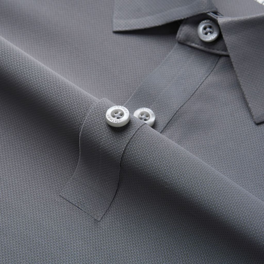 ÁO POLO KHÔNG ĐƯỜNG MAY VITIMEX DÁNG ÔM VỪA SLIMFIT TRƠN ATE 5007