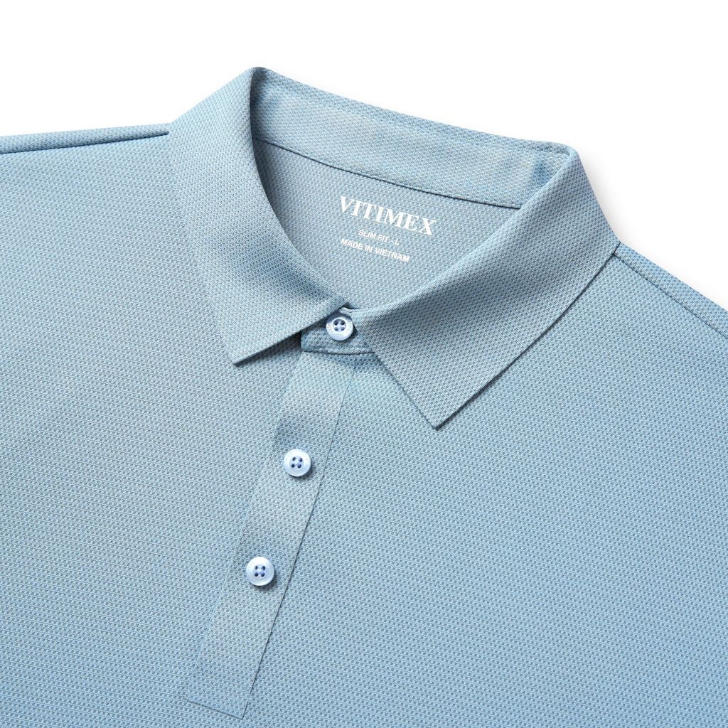 ÁO POLO KHÔNG ĐƯỜNG MAY VITIMEX DÁNG ÔM VỪA SLIMFIT TRƠN ATE 5011
