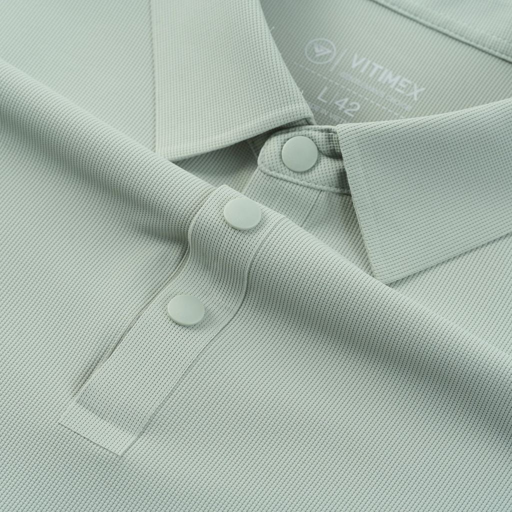 ÁO POLO KHÔNG ĐƯỜNG MAY VITIMEX DÁNG ÔM VỪA SLIMFIT TRƠN ATE 5012