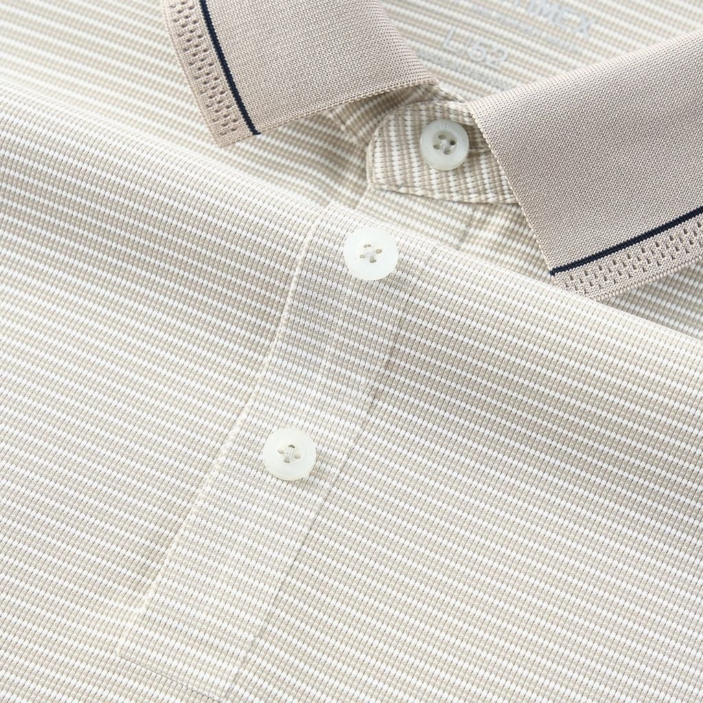 ÁO POLO VITIMEX DÁNG ÔM VỪA SLIMFIT KẺ NGANG ATE 6011