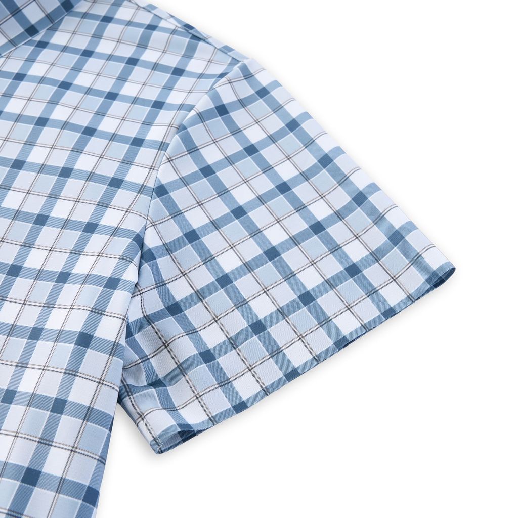 ÁO SƠ MI NGẮN TAY VITIMEX DÁNG ÔM VỪA SLIMFIT KẺ CARO ATL 6008