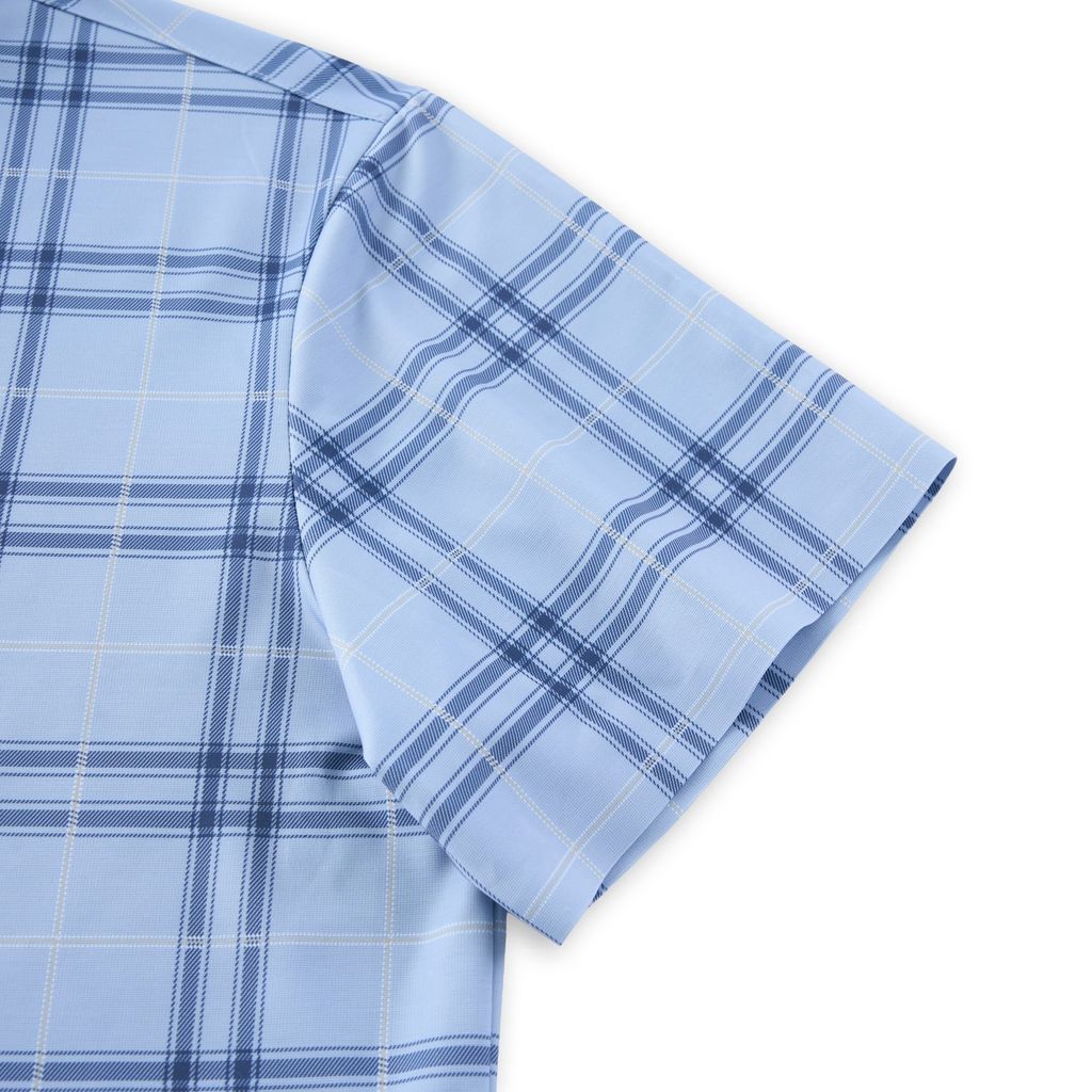 ÁO SƠ MI NGẮN TAY VITIMEX DÁNG ÔM VỪA SLIMFIT KẺ CARO ATL 6010