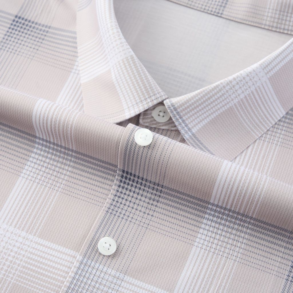 ÁO SƠ MI NGẮN TAY VITIMEX DÁNG ÔM VỪA SLIMFIT KẺ CARO ATL 6011