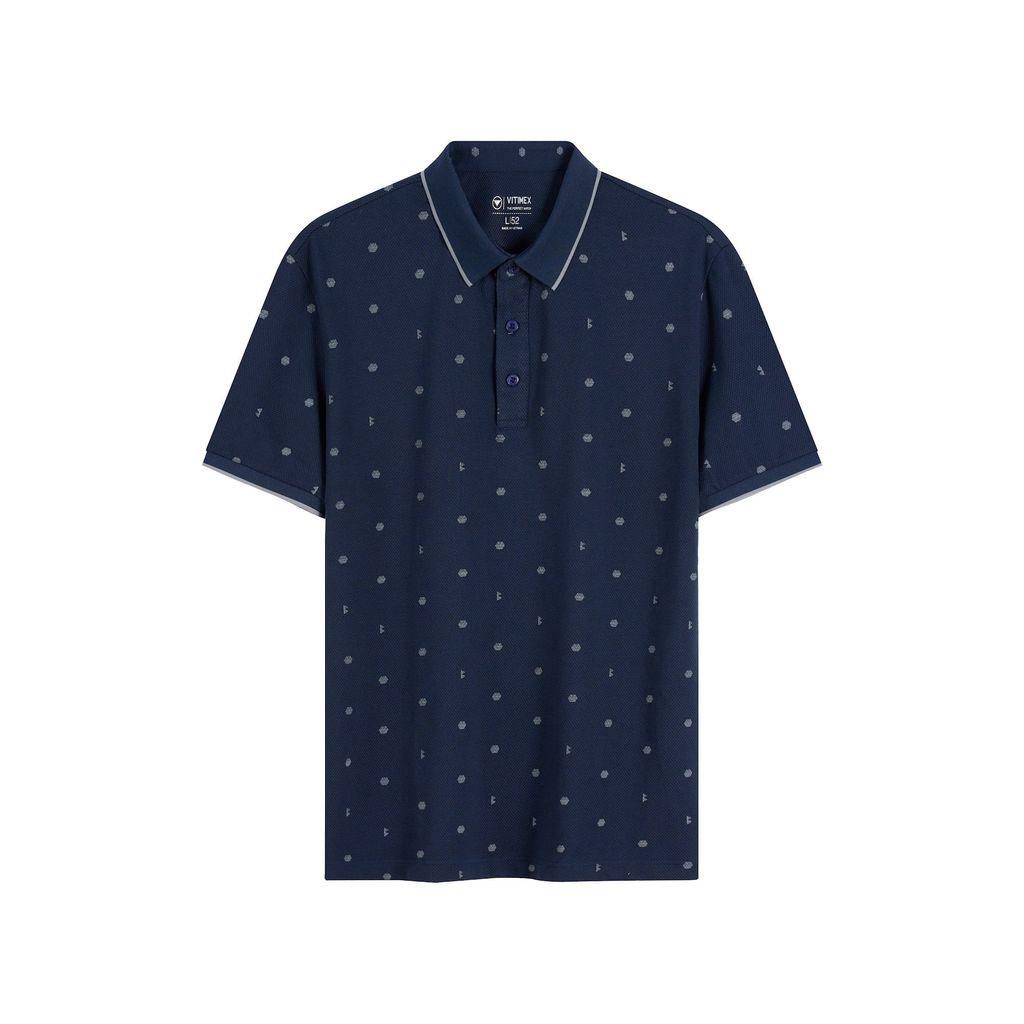 ÁO POLO VITIMEX DÁNG ÔM VỪA SLIMFIT HỌA TIẾT ATS 6034