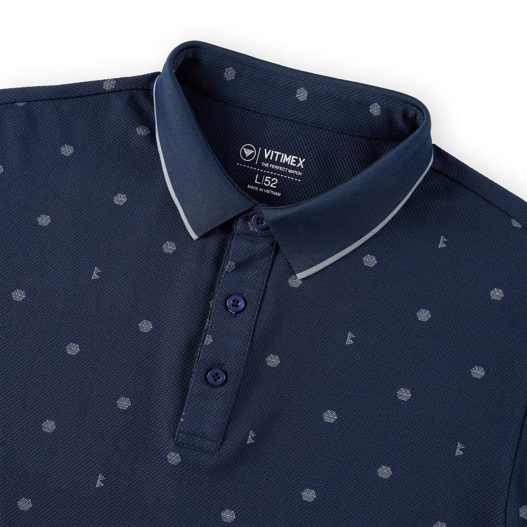 ÁO POLO VITIMEX DÁNG ÔM VỪA SLIMFIT HỌA TIẾT ATS 6034