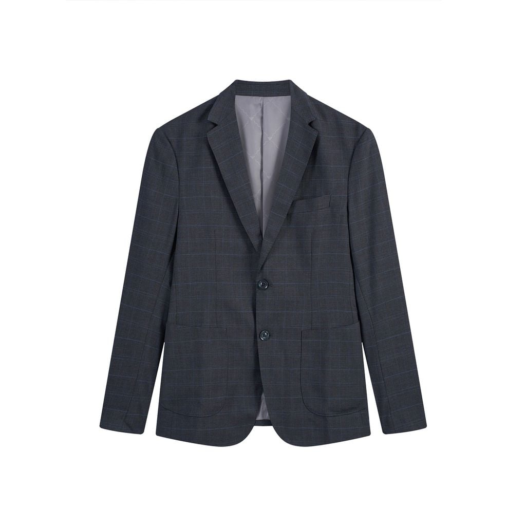 ÁO VEST BLAZER VITIMEX DÁNG ÔM VỪA SLIMFIT KẺ CHÌM BLZ 5004