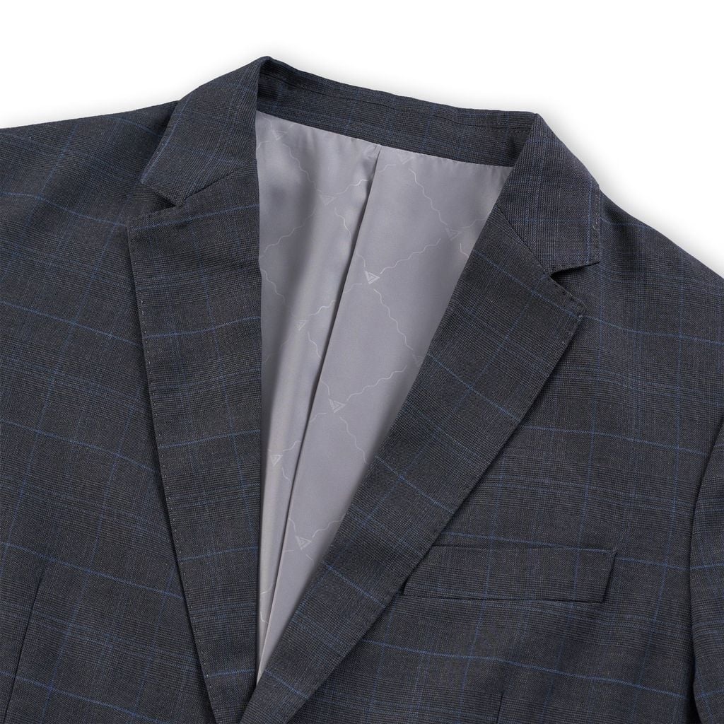 ÁO VEST BLAZER VITIMEX DÁNG ÔM VỪA SLIMFIT KẺ CHÌM BLZ 5004