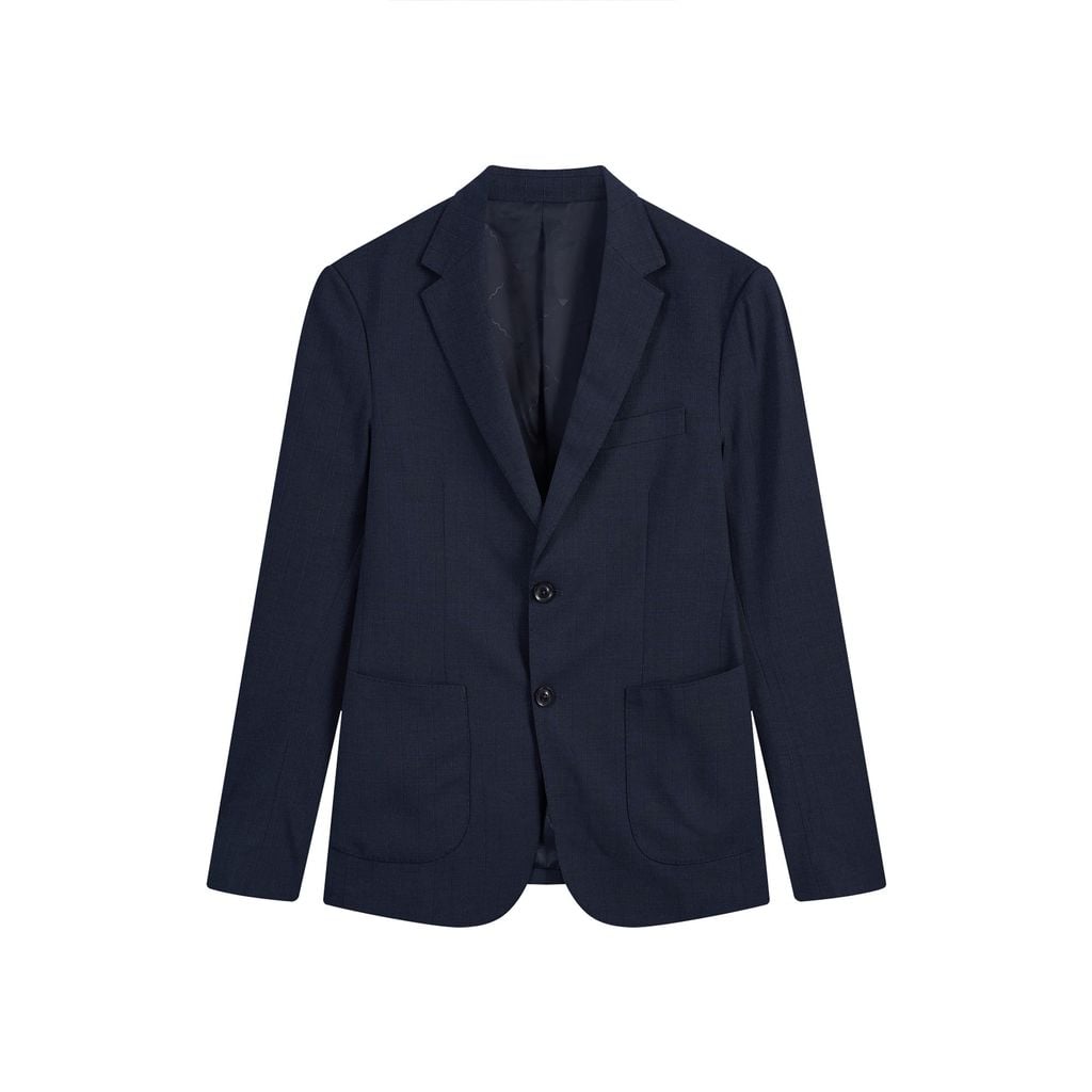 ÁO VEST BLAZER VITIMEX DÁNG ÔM VỪA SLIMFIT KẺ CHÌM BLZ 5006