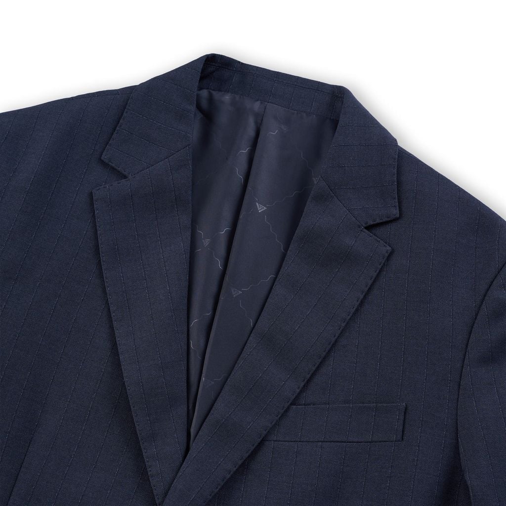 ÁO VEST BLAZER VITIMEX DÁNG ÔM VỪA SLIMFIT KẺ CHÌM BLZ 5006