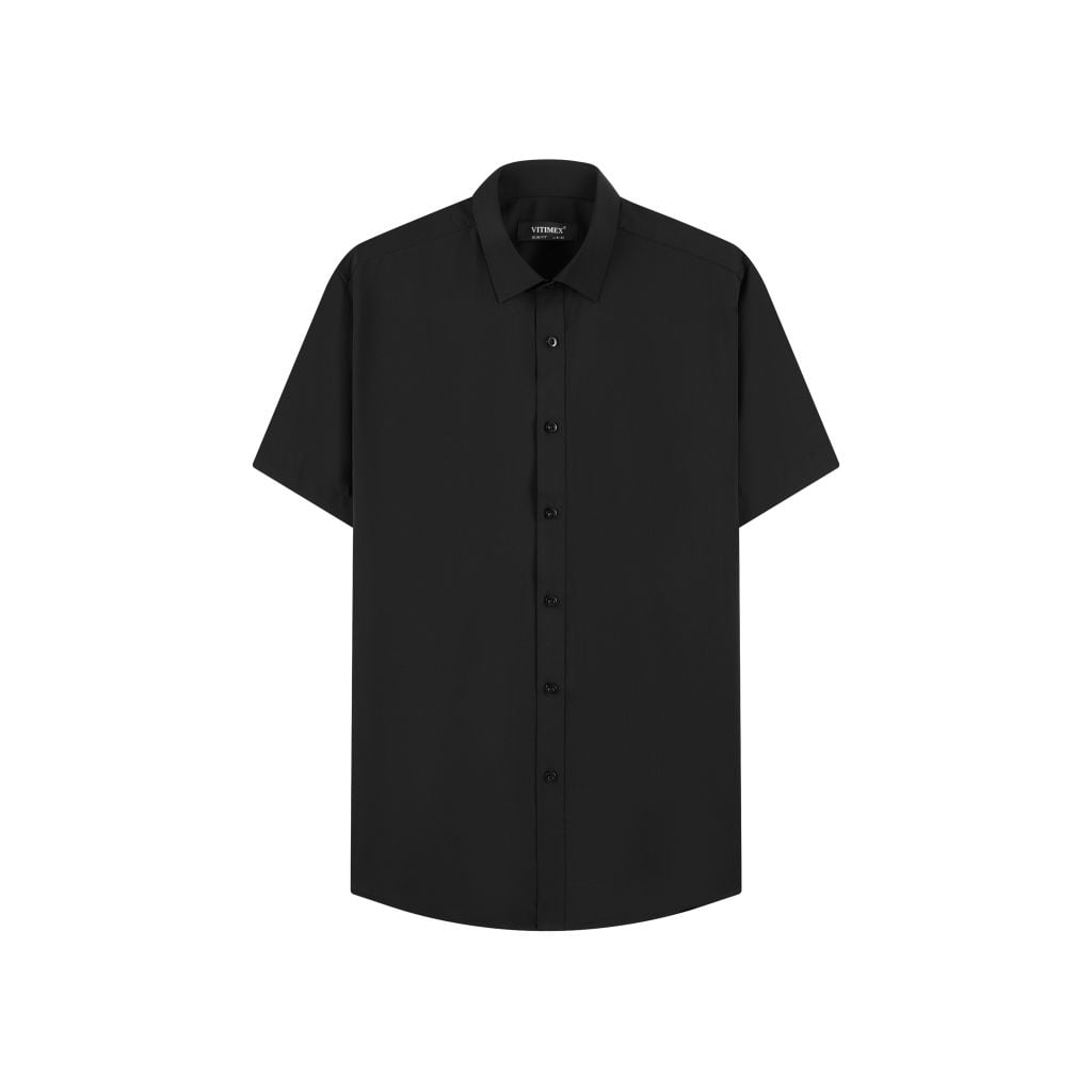 ÁO SƠ MI NGẮN TAY VITIMEX DÁNG ÔM VỪA SLIMFIT TRƠN ACK 4128