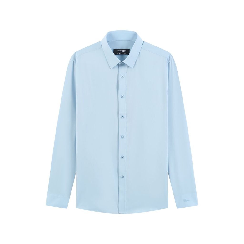 ÁO SƠ MI DÀI TAY VITIMEX DÁNG ÔM VỪA SLIMFIT TRƠN ADK 4129