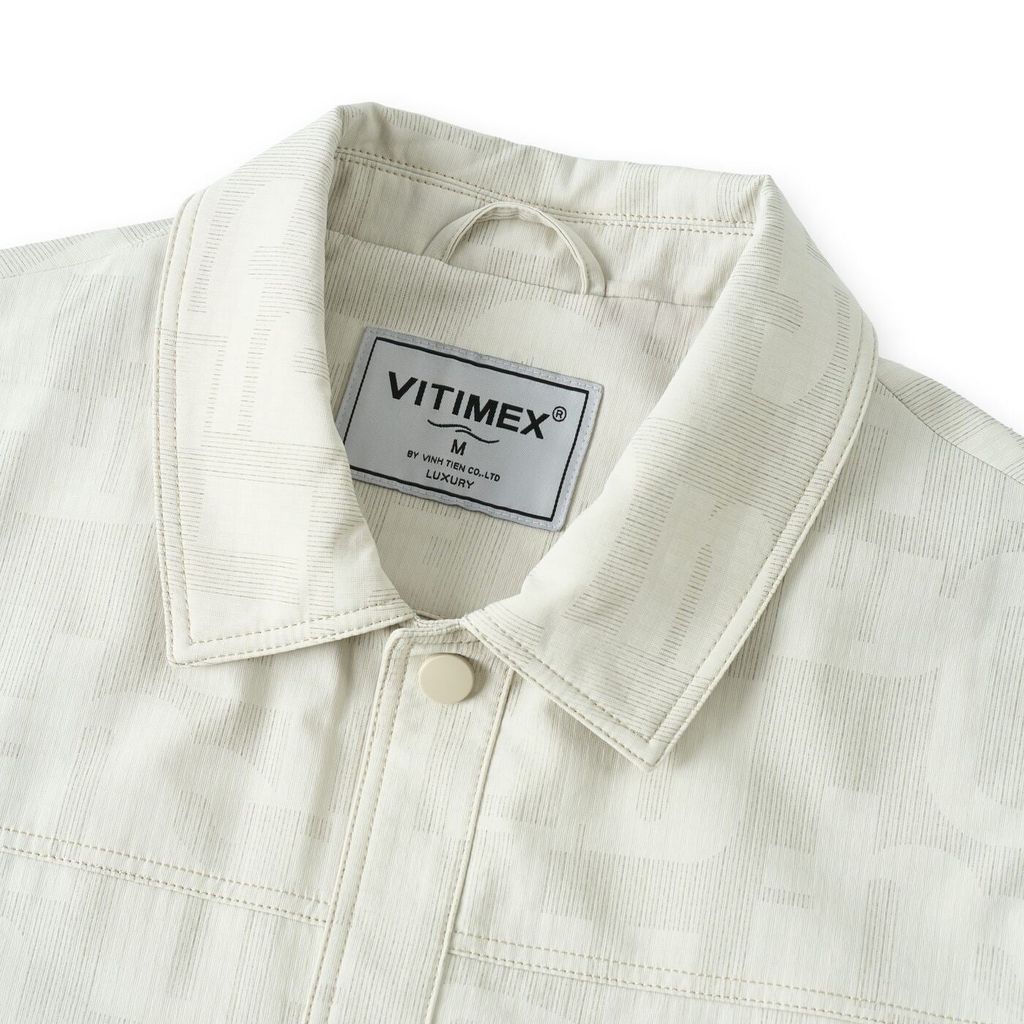 ÁO KHOÁC CỔ BẺ VITIMEX HỌA TIẾT CHÌM AKB 5008