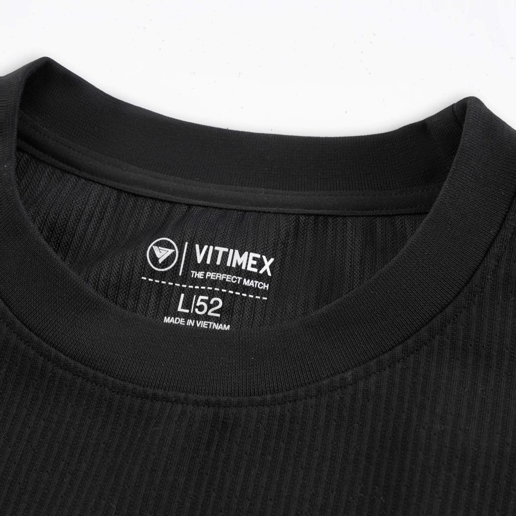ÁO NỈ DÀI TAY VITIMEX DÁNG ÔM VỪA SLIMFIT KẺ TĂM ANS 6015