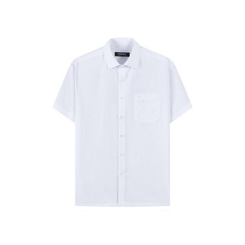 ÁO SƠ MI NGẮN TAY VITIMEX DÁNG RỘNG VỪA REGULAR TRẮNG ARC 4125
