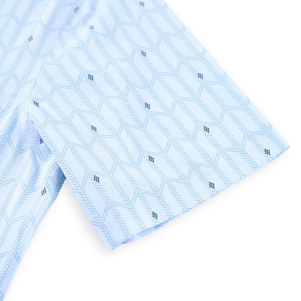 ÁO SƠ MI NGẮN TAY VITIMEX DÁNG RỘNG VỪA REGULAR KẺ ARC 4133