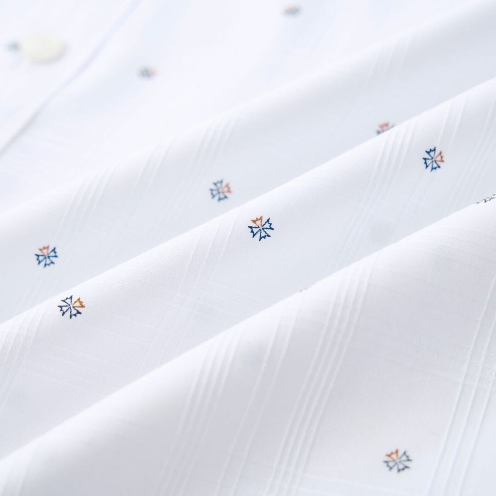 ÁO SƠ MI NGẮN TAY VITIMEX DÁNG RỘNG VỪA REGULAR HỌA TIẾT ARC 6007