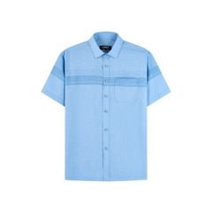 ÁO SƠ MI NGẮN TAY VITIMEX DÁNG RỘNG VỪA REGULAR KẺ NGANG ARC 6041