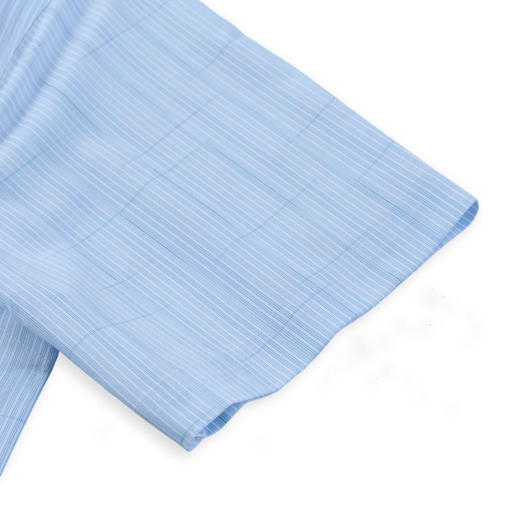 ÁO SƠ MI NGẮN TAY VITIMEX DÁNG RỘNG VỪA REGULAR KẺ ARC 6058