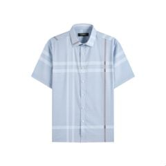ÁO SƠ MI NGẮN TAY VITIMEX DÁNG RỘNG VỪA REGULAR KẺ ARC 6060