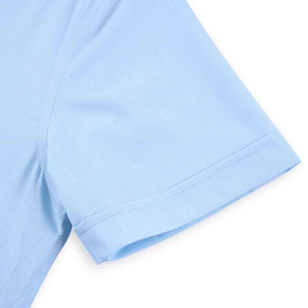ÁO SƠ MI NGẮN TAY VẠT BẰNG VITIMEX DÁNG ÔM VỪA SLIMFIT KẺ CARO ASB 4111