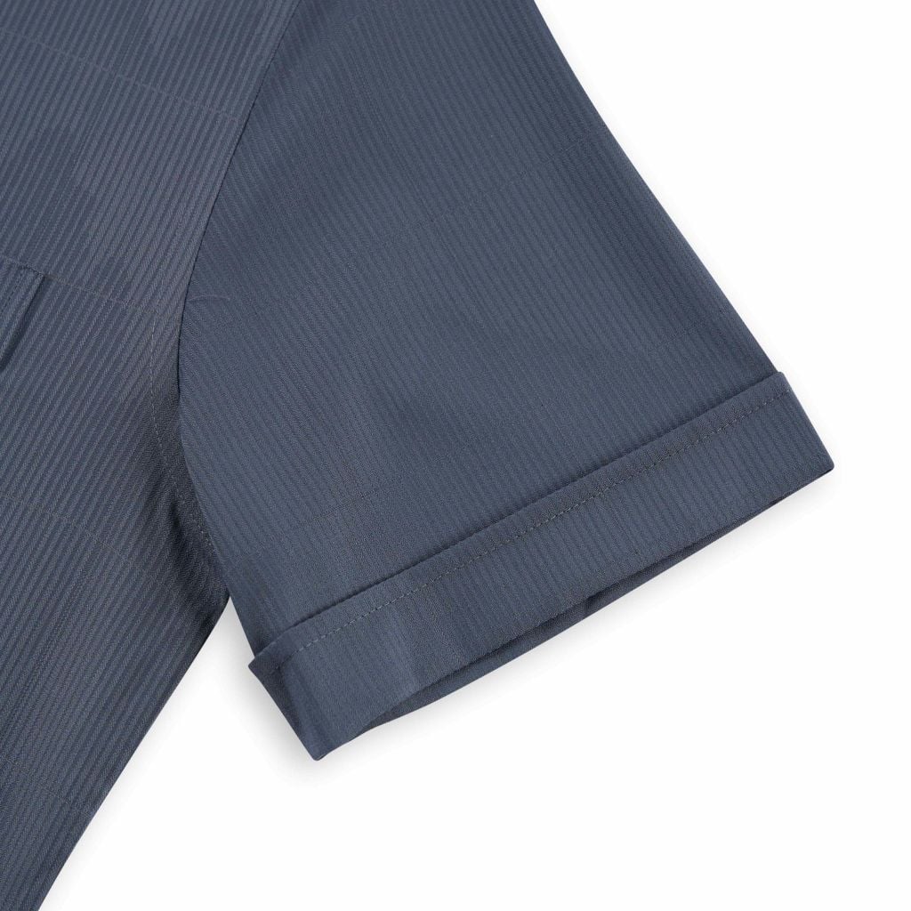 ÁO SƠ MI NGẮN TAY VITIMEX DÁNG ÔM VỪA SLIMFIT KẺ TĂM ASB 4124