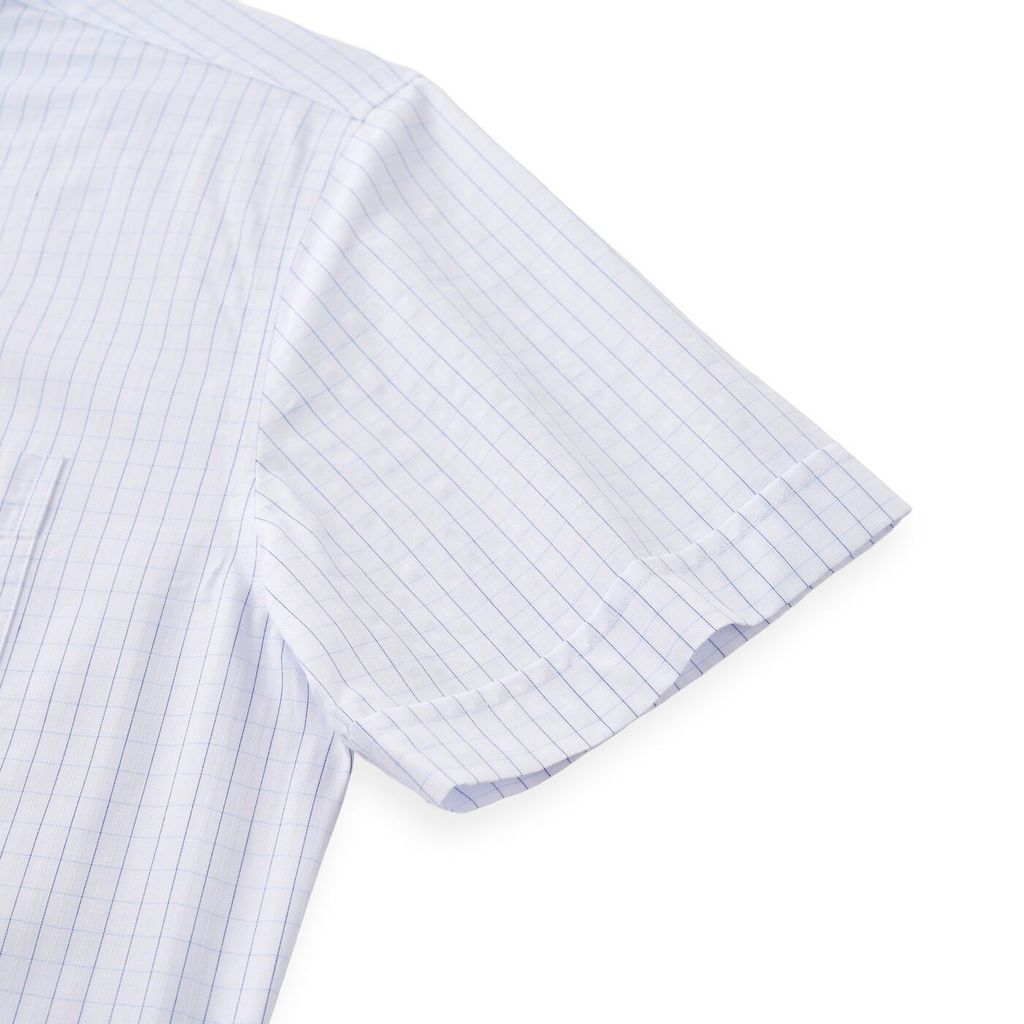 ÁO SƠ MI NGẮN TAY VITIMEX DÁNG ÔM VỪA SLIMFIT KẺ Ô VUÔNG ASB 6012
