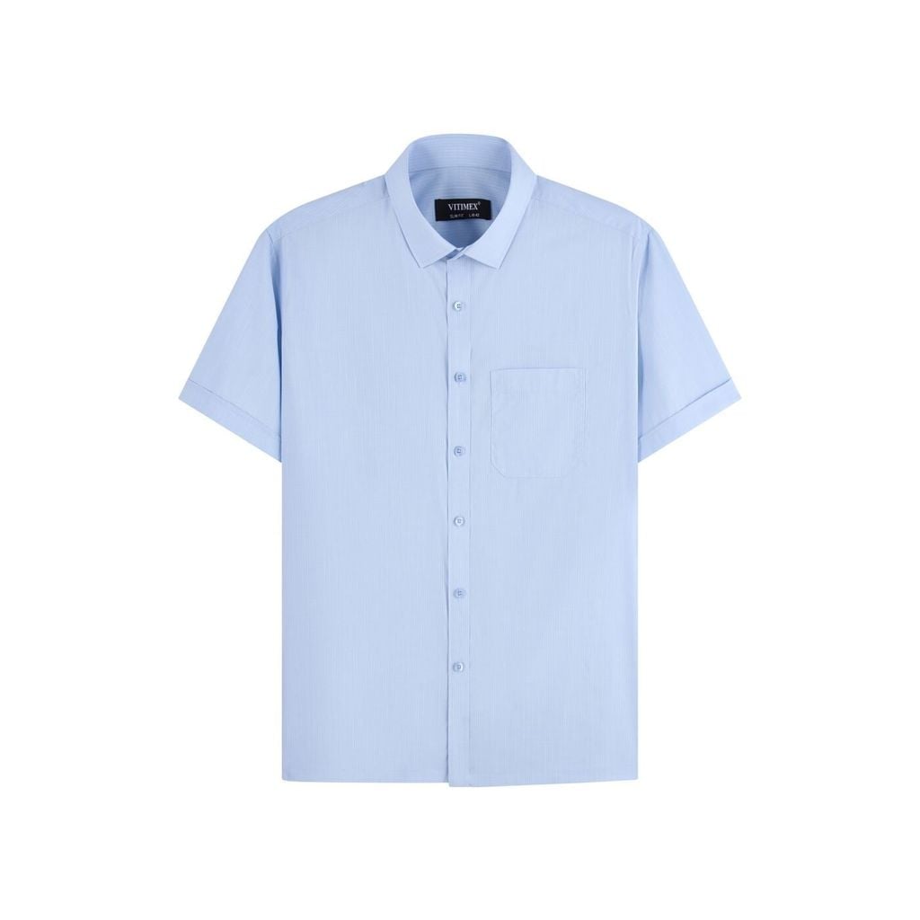 ÁO SƠ MI NGẮN TAY VITIMEX DÁNG ÔM VỪA SLIMFIT KẺ Ô ASB 6020
