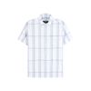 ÁO SƠ MI NGẮN TAY DÁNG ÔM VỪA SLIM FIT KẺ XANH ASB 6032