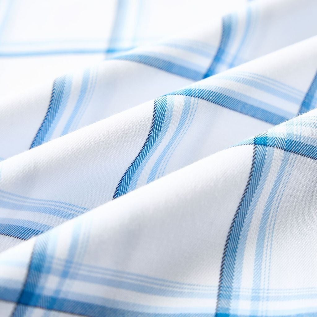 ÁO SƠ MI NGẮN TAY VITIMEX DÁNG ÔM VỪA SLIMFIT KẺ CARO ASB 6033