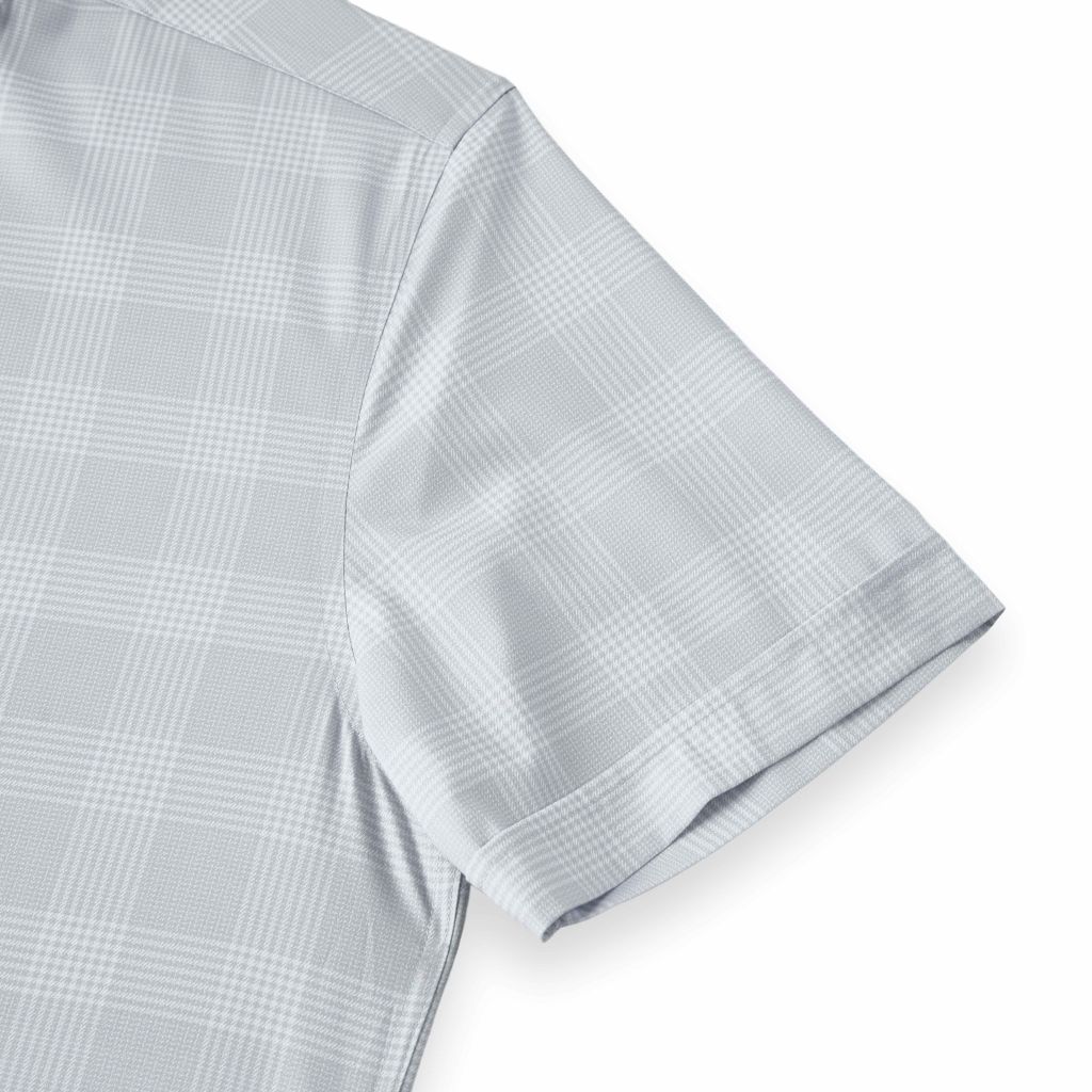 ÁO SƠ MI NGẮN TAY VITIMEX DÁNG ÔM VỪA SLIMFIT KẺ CARO TO ASB 6071