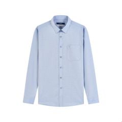 ÁO SƠ MI DÀI TAY VITMEX DÁNG ÔM VỪA SLIM FIT KẺ CHÌM ASD 6029