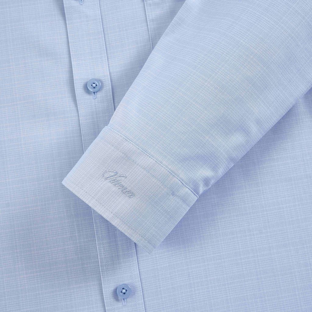 ÁO SƠ MI DÀI TAY VITIMEX DÁNG ÔM VỪA SLIMFIT KẺ CHÌM ASD 6029