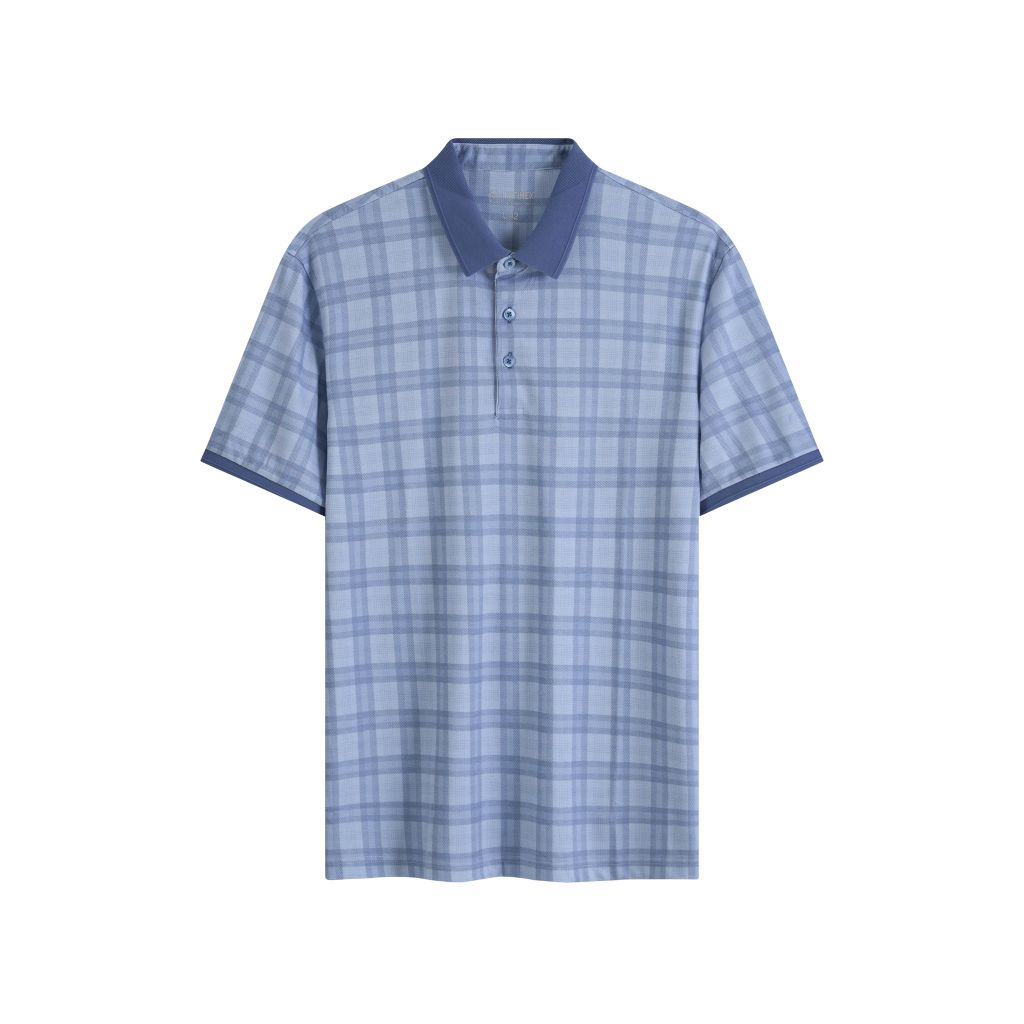 ÁO POLO NGẮN TAY VITIMEX DÁNG RỘNG VỪA REGULAR KẺ CARO ATR 5047