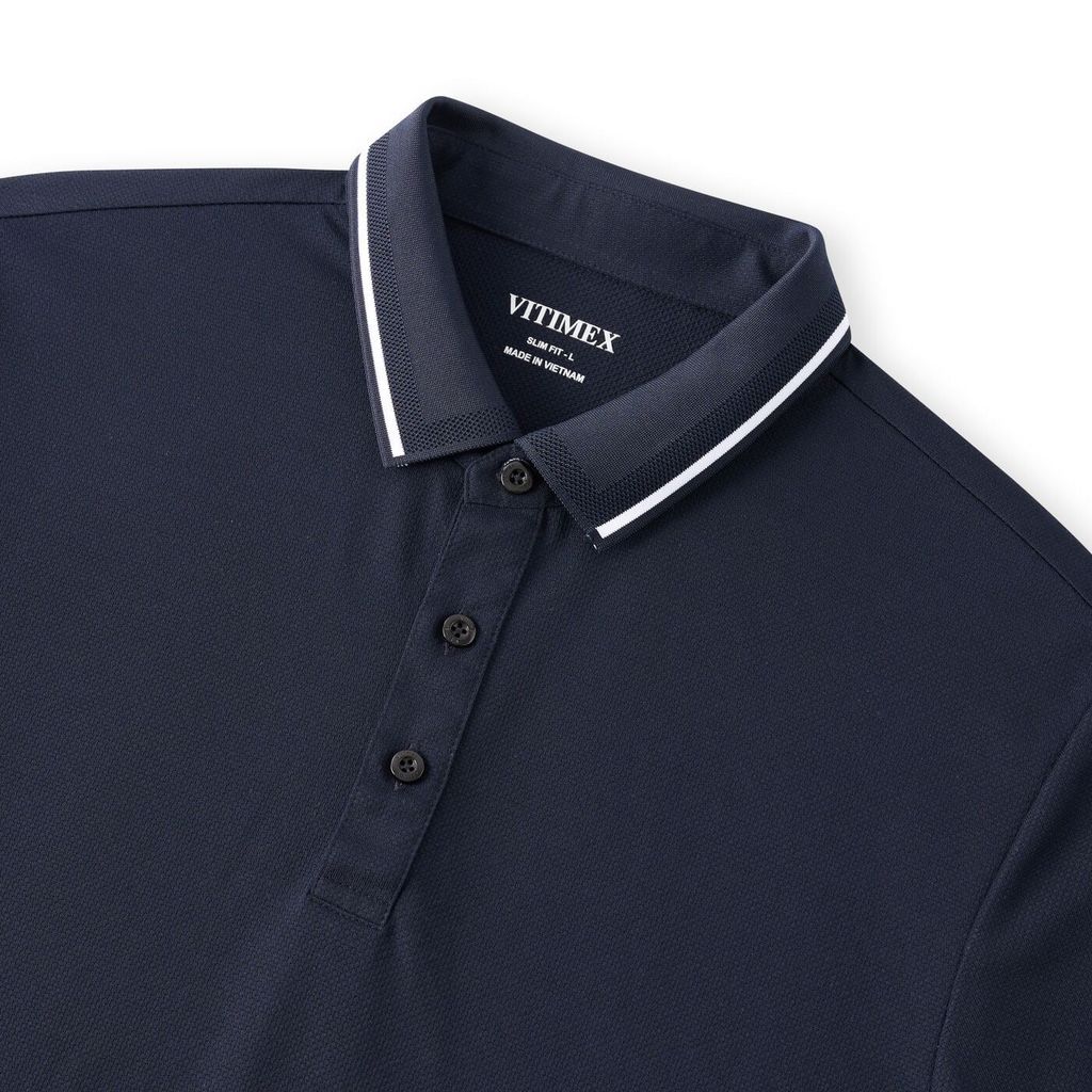 ÁO POLO VITIMEX DÁNG ÔM VỪA SLIMFIT TRƠN ATS 6009